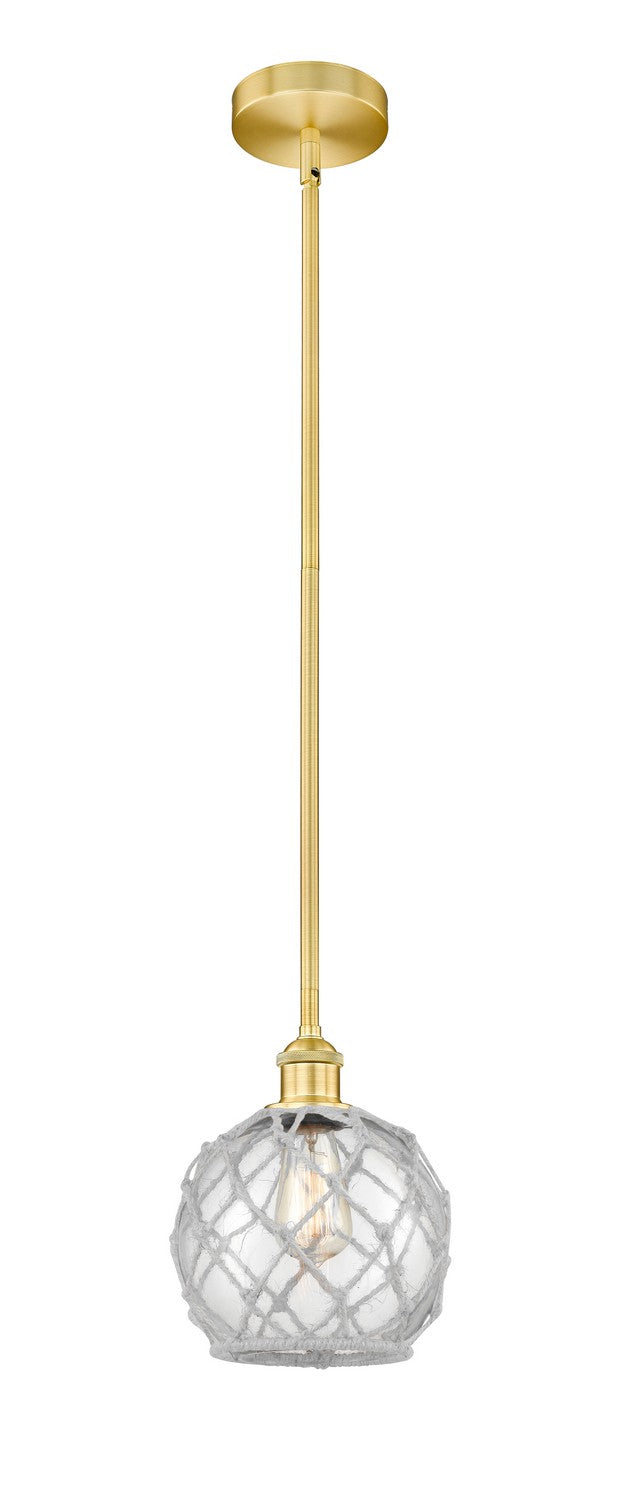 Innovations 616-1S-SG-G122-8RW One Light Mini Pendant, Satin Gold