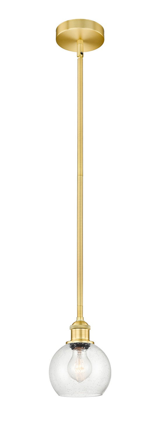 Innovations 616-1S-SG-G124-6 One Light Mini Pendant, Satin Gold