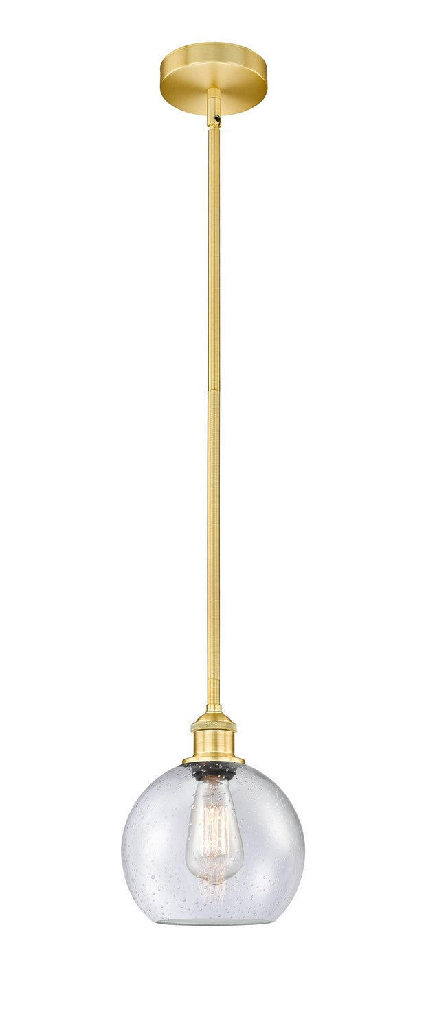 Innovations 616-1S-SG-G124-8 One Light Mini Pendant, Satin Gold