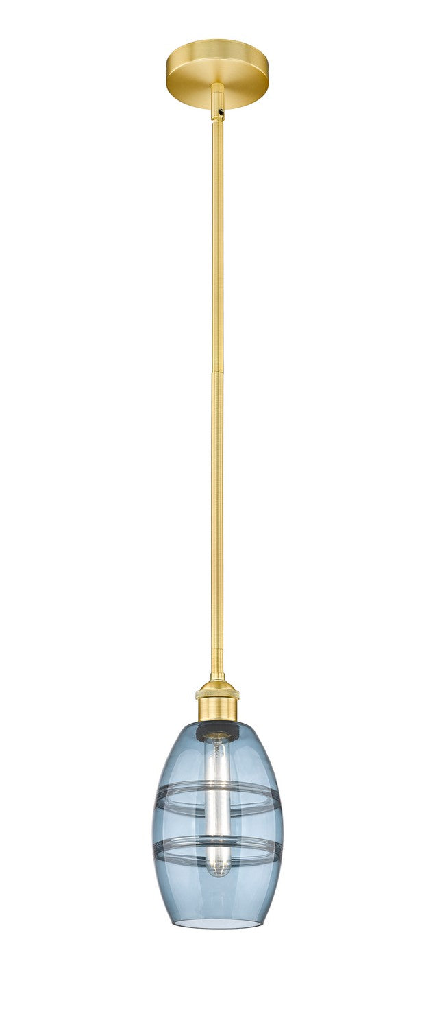 Innovations 616-1S-SG-G557-6BL One Light Mini Pendant, Satin Gold