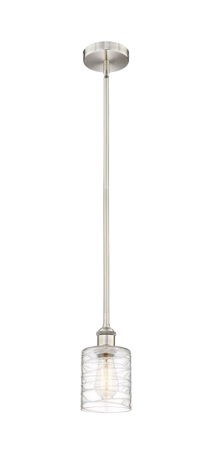 Innovations 616-1S-SN-G1113 One Light Mini Pendant, Brushed Satin Nickel