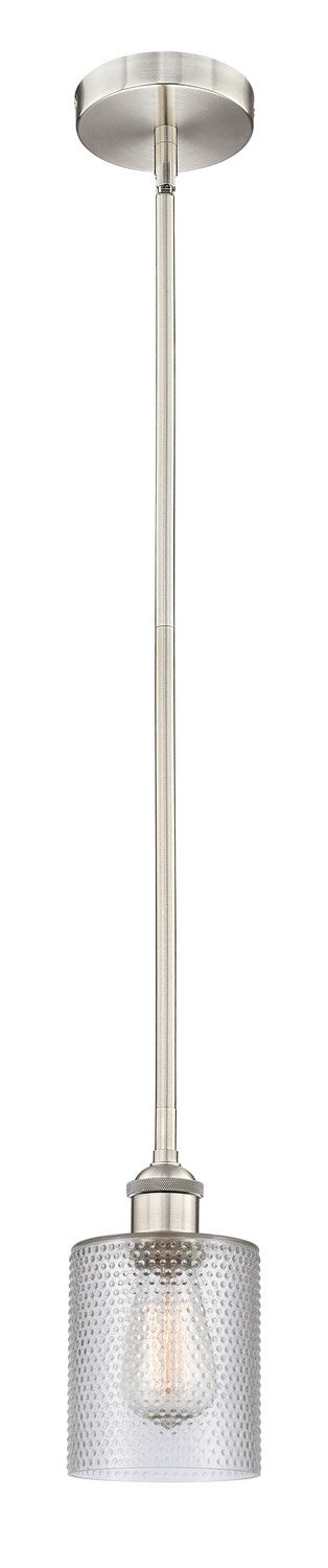 Innovations 616-1S-SN-G112 One Light Mini Pendant, Brushed Satin Nickel