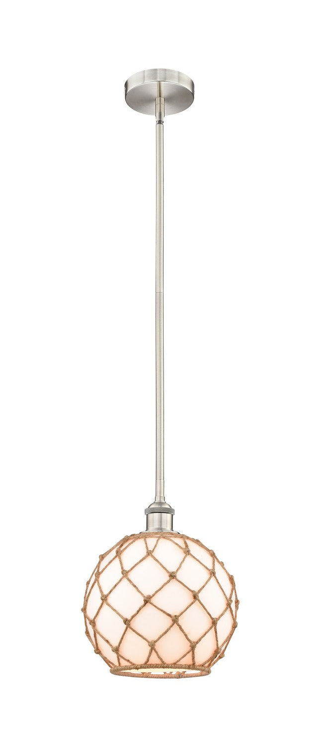 Innovations 616-1S-SN-G121-10RB One Light Mini Pendant, Brushed Satin Nickel