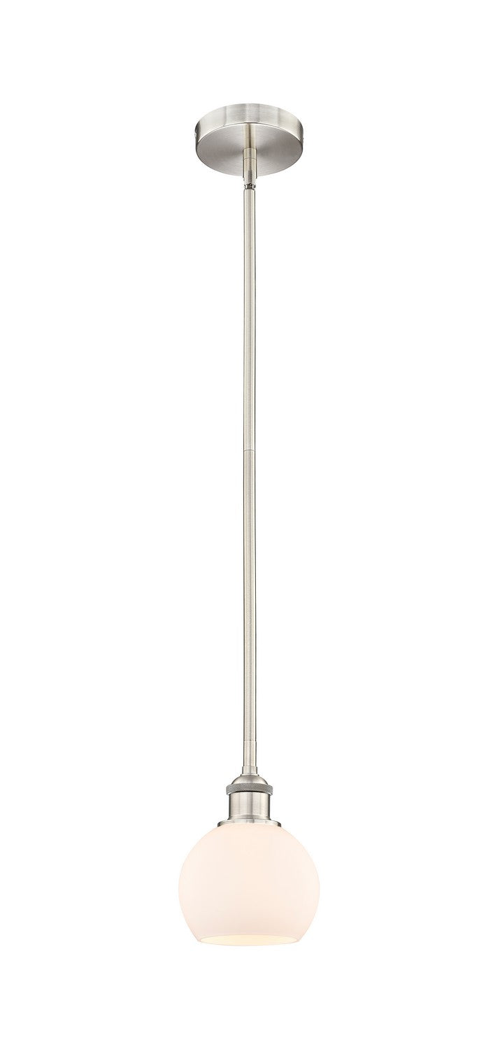Innovations 616-1S-SN-G121-6 One Light Mini Pendant, Brushed Satin Nickel