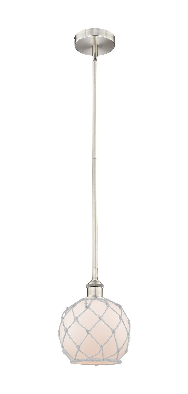 Innovations 616-1S-SN-G121-8RW One Light Mini Pendant, Brushed Satin Nickel