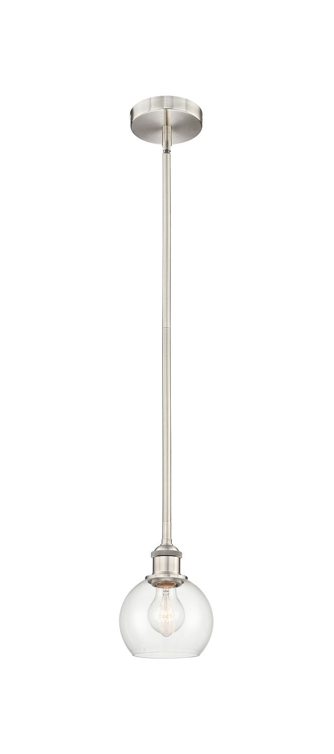 Innovations 616-1S-SN-G122-6 One Light Mini Pendant, Brushed Satin Nickel