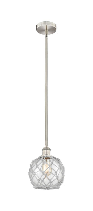 Innovations 616-1S-SN-G122-8RW One Light Mini Pendant, Brushed Satin Nickel