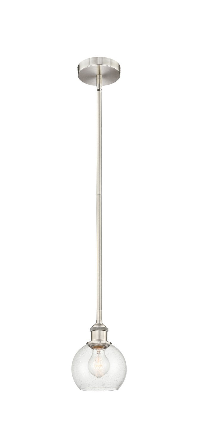 Innovations 616-1S-SN-G124-6 One Light Mini Pendant, Brushed Satin Nickel