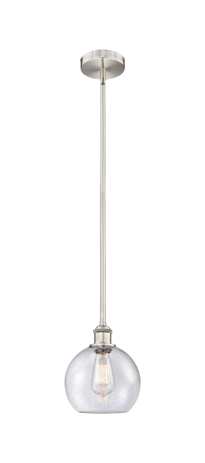 Innovations 616-1S-SN-G124-8 One Light Mini Pendant, Brushed Satin Nickel