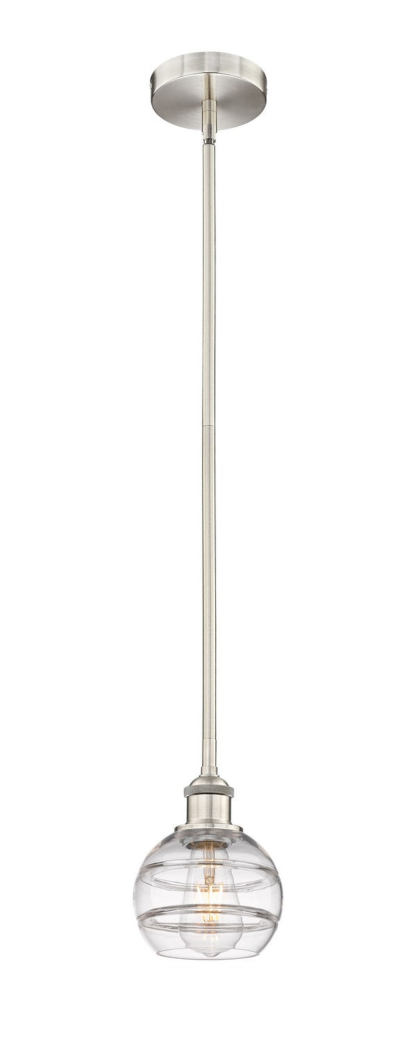 Innovations 616-1S-SN-G556-6CL One Light Mini Pendant, Brushed Satin Nickel