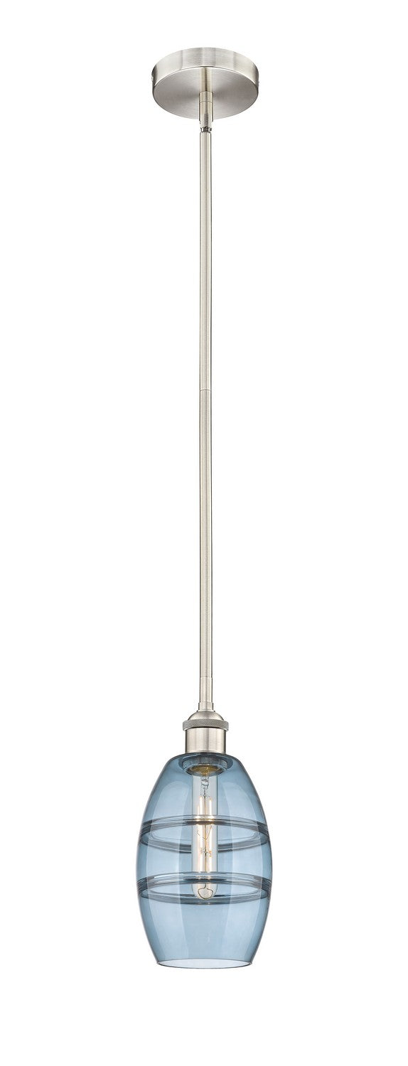 Innovations 616-1S-SN-G557-6BL One Light Mini Pendant, Brushed Satin Nickel