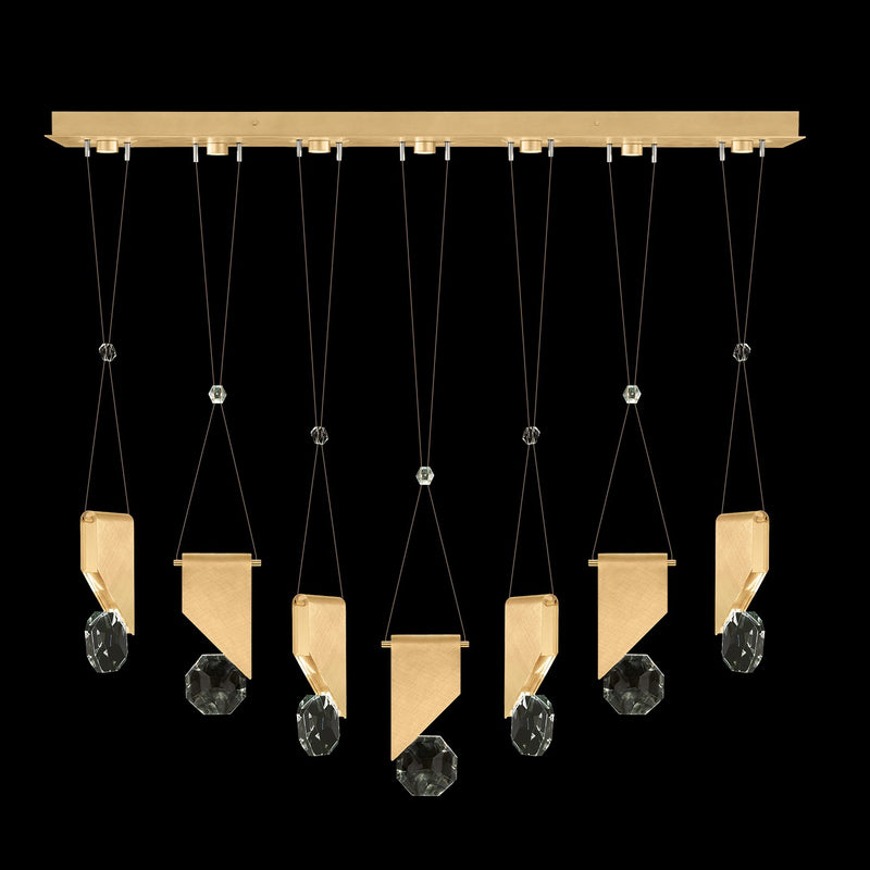 Fine Art 100007-5-1111111 LED Linear Pendant, Gold
