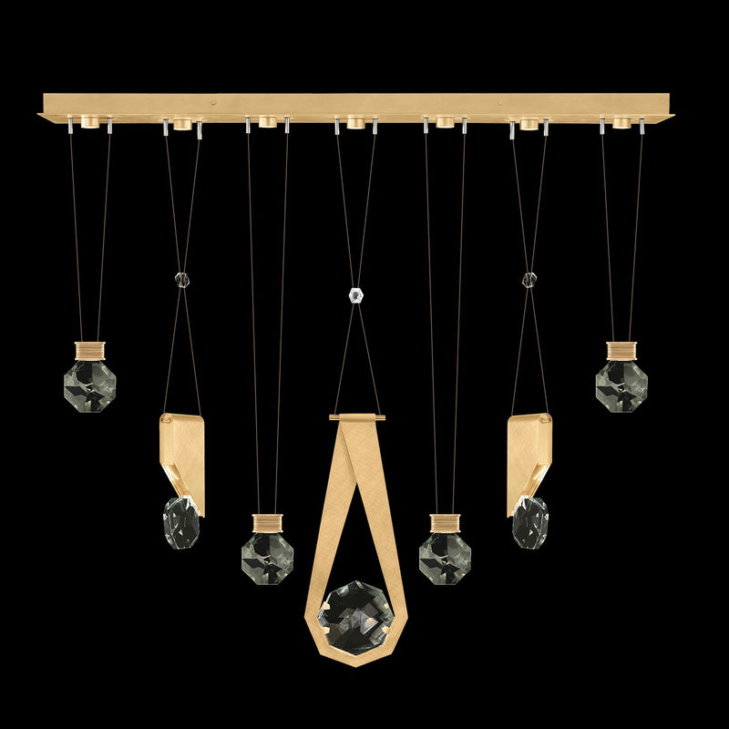Fine Art 100007-5-1124444 LED Linear Pendant, Gold