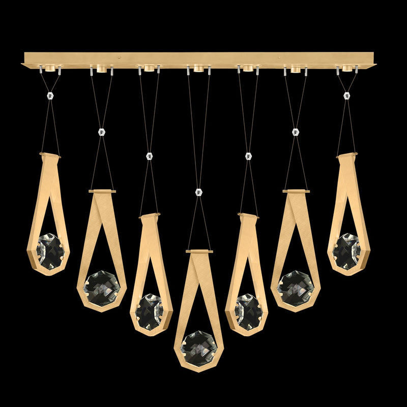 Fine Art 100007-5-2222222 LED Linear Pendant, Gold