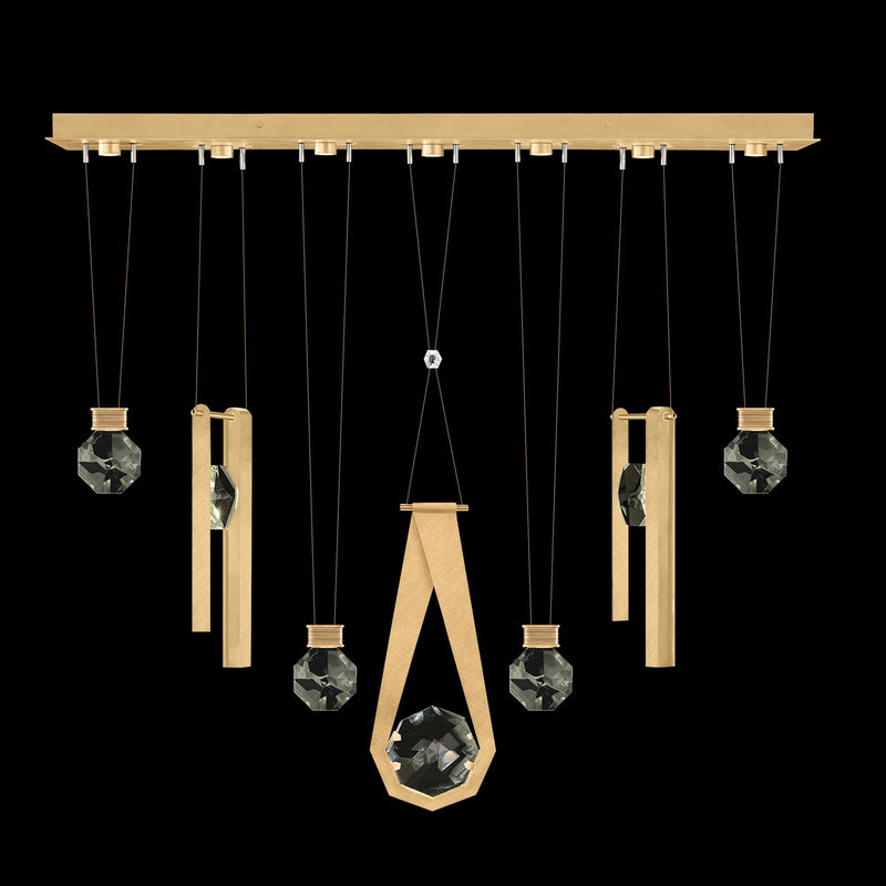 Fine Art 100007-5-2334444 LED Linear Pendant, Gold