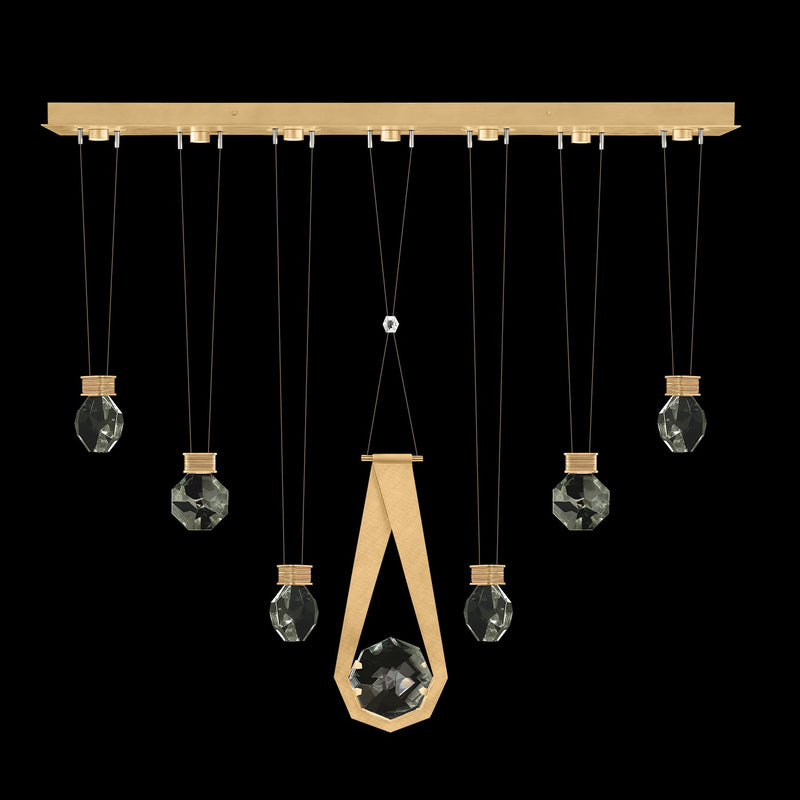 Fine Art 100007-5-2444444 LED Linear Pendant, Gold
