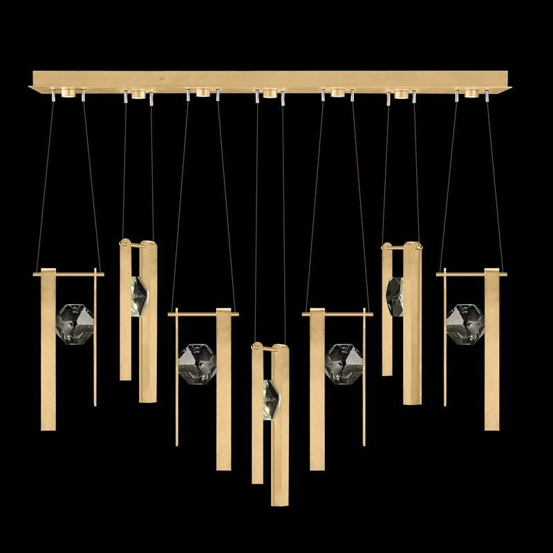 Fine Art 100007-5-3333333 LED Linear Pendant, Gold
