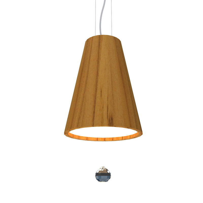 Accord Lighting 1130CLED.12 LED Pendant, Teak