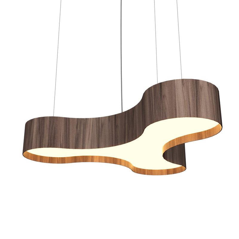 Accord Lighting 1222LED.18 LED Pendant, American Walnut