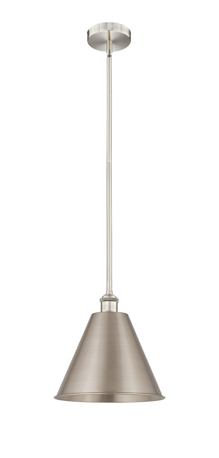 Innovations 616-1S-SN-MBC-12-SN One Light Mini Pendant, Brushed Satin Nickel