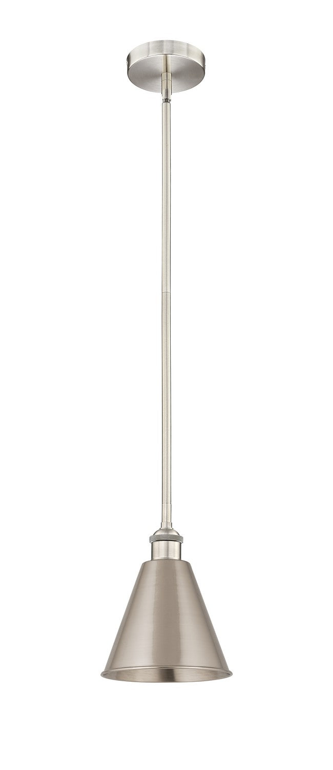 Innovations 616-1S-SN-MBC-8-SN One Light Mini Pendant, Brushed Satin Nickel