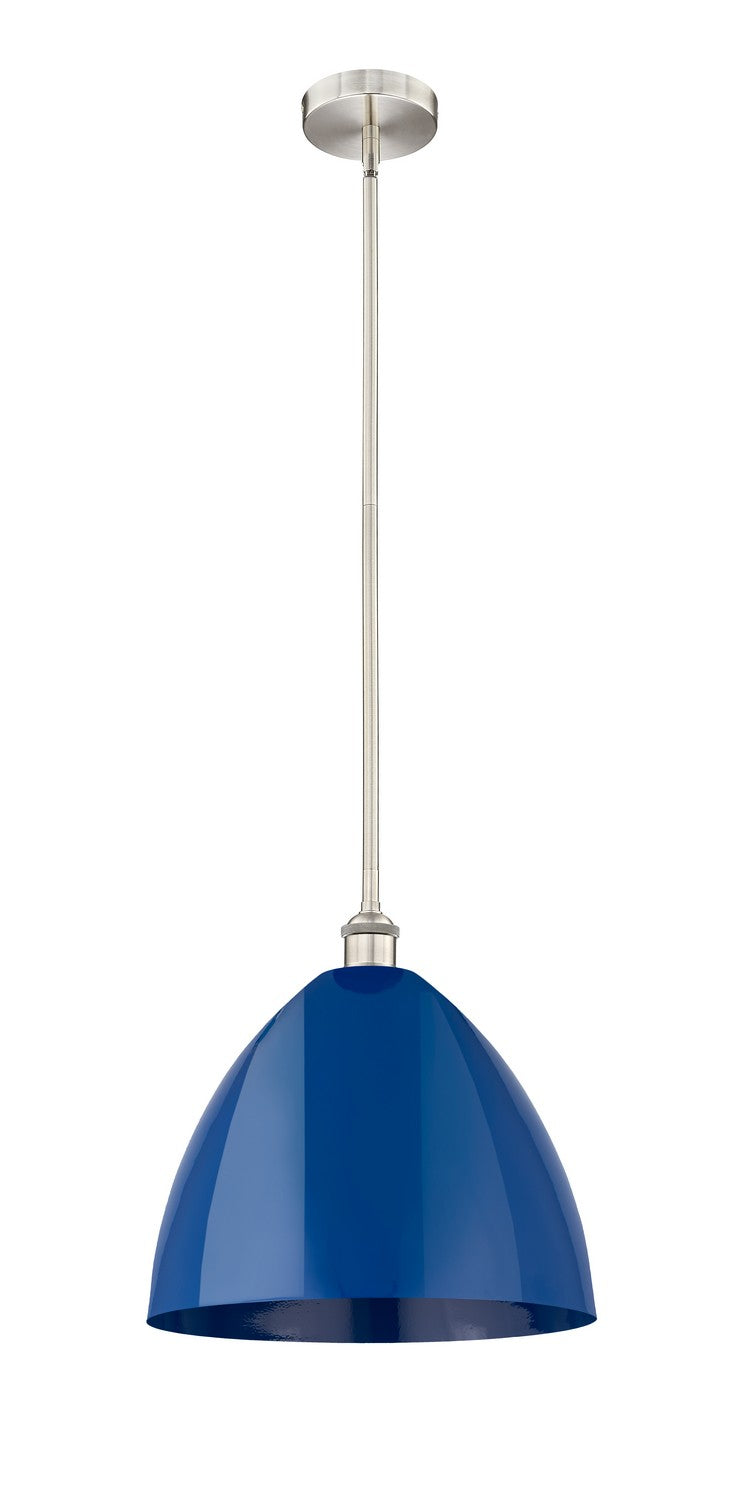 Innovations 616-1S-SN-MBD-16-BL One Light Mini Pendant, Brushed Satin Nickel