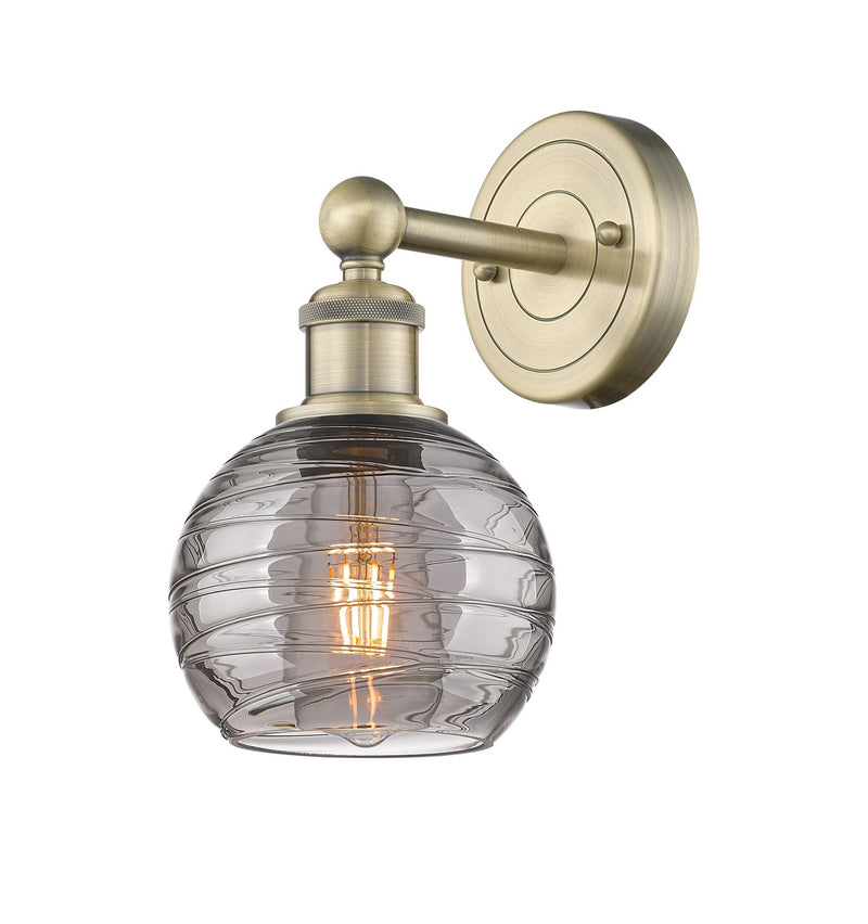 Innovations 616-1W-AB-G1213-6SM One Light Wall Sconce, Antique Brass