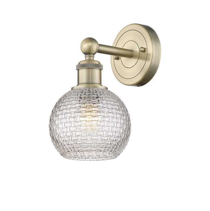 Innovations 616-1W-AB-G122C-6CL One Light Wall Sconce, Antique Brass