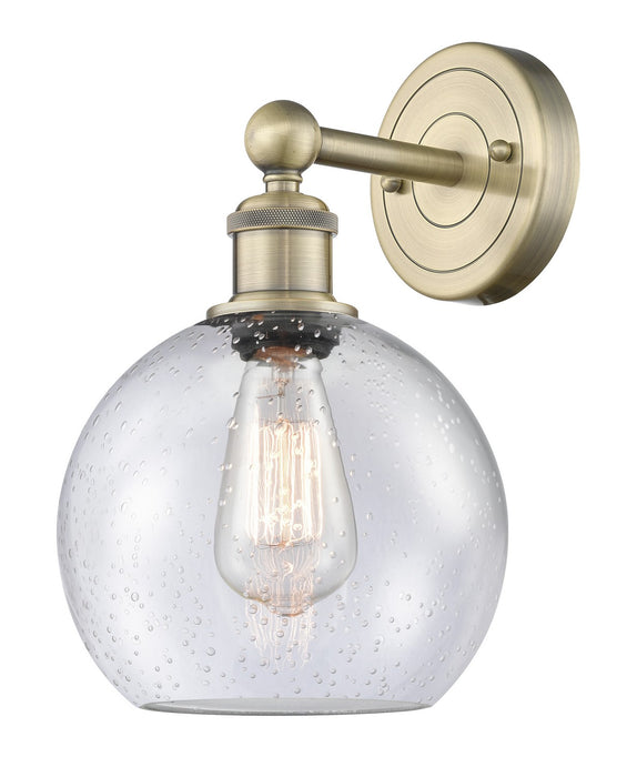 Innovations 616-1W-AB-G124-8 One Light Wall Sconce, Antique Brass