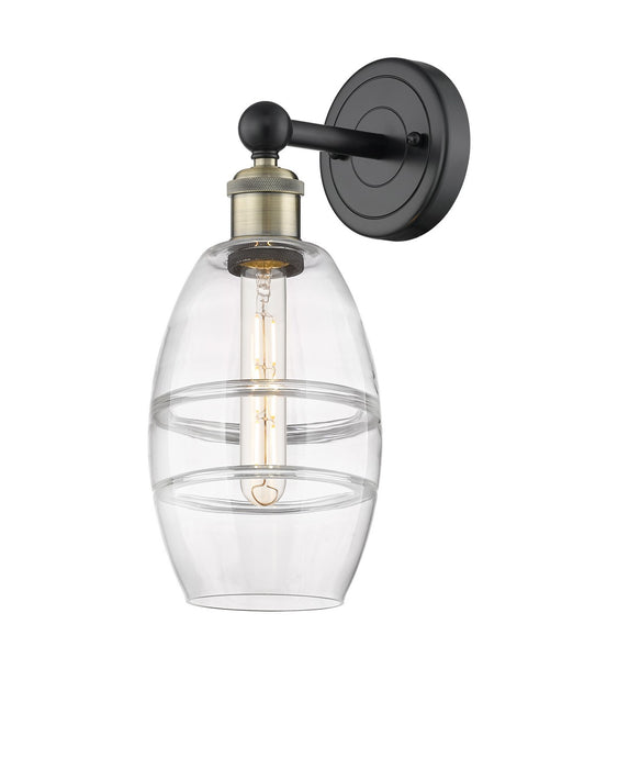 Innovations 616-1W-BAB-G557-6CL One Light Wall Sconce, Black Antique Brass