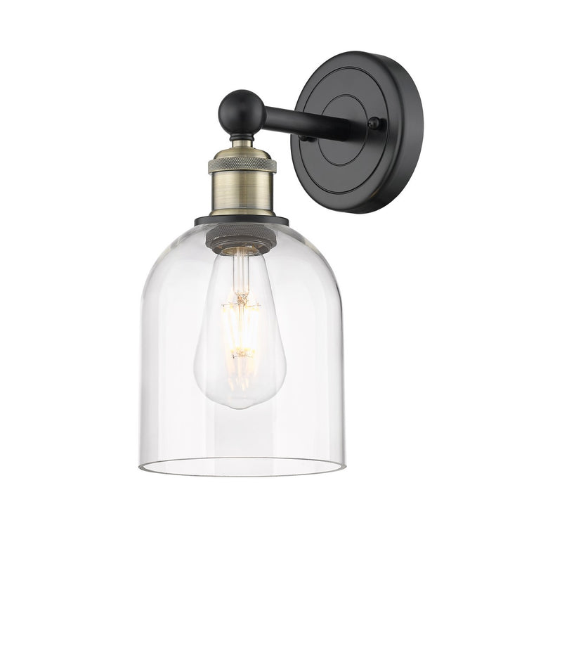 Innovations 616-1W-BAB-G558-6CL One Light Wall Sconce, Black Antique Brass
