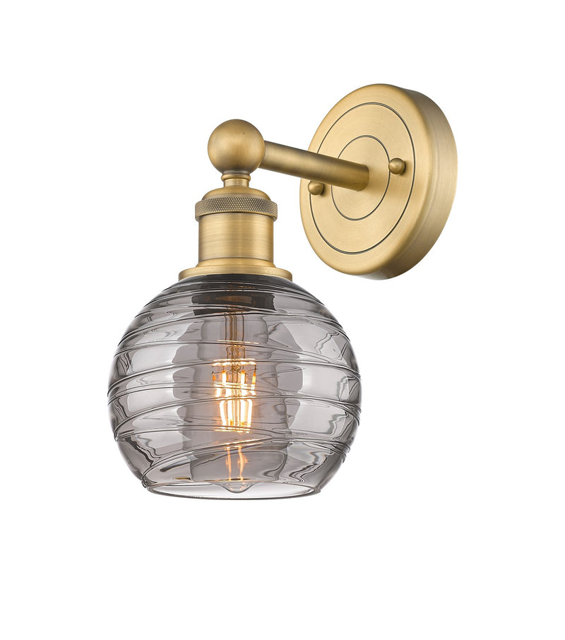 Innovations 616-1W-BB-G1213-6SM One Light Wall Sconce, Brushed Brass