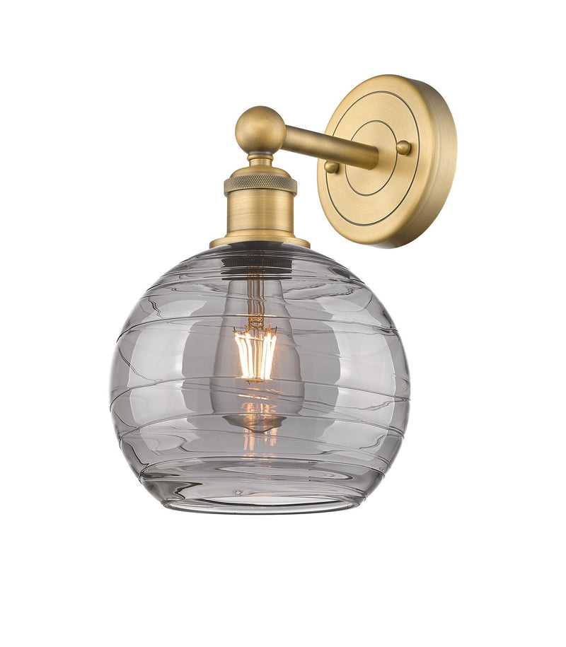 Innovations 616-1W-BB-G1213-8SM One Light Wall Sconce, Brushed Brass