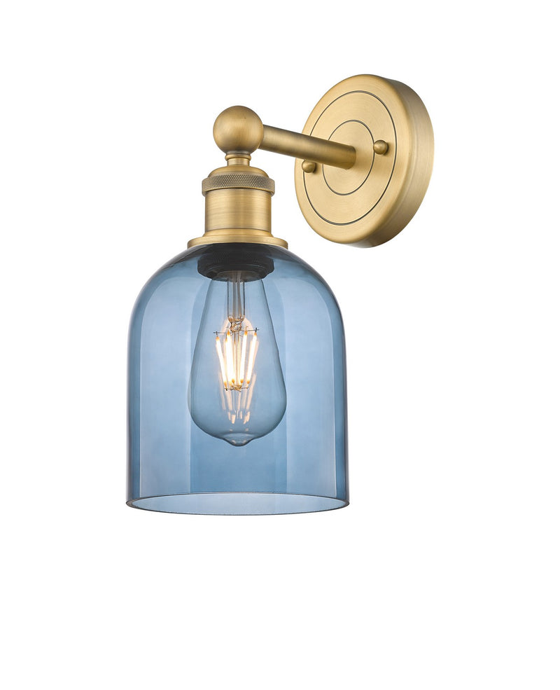 Innovations 616-1W-BB-G558-6BL One Light Wall Sconce, Brushed Brass