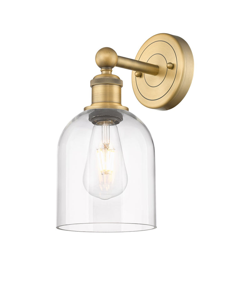 Innovations 616-1W-BB-G558-6CL One Light Wall Sconce, Brushed Brass
