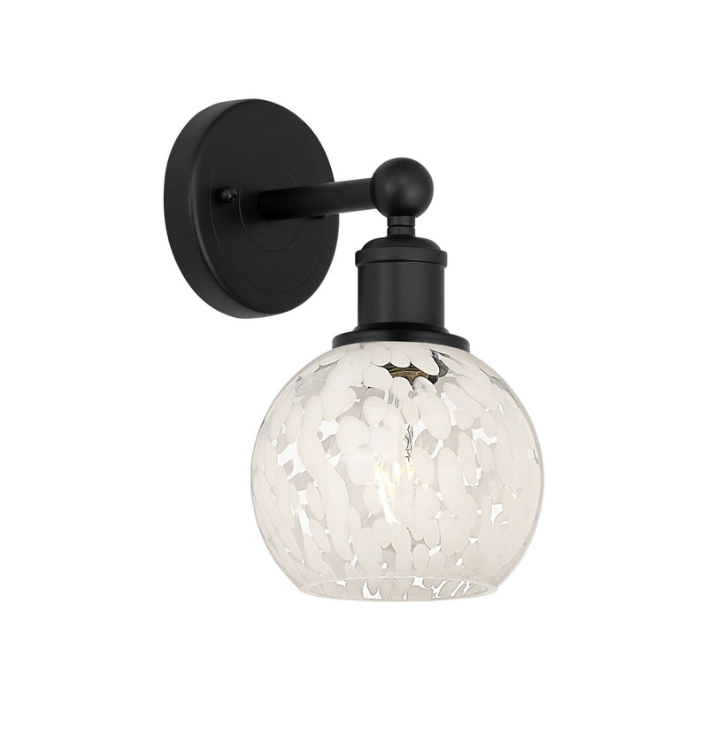 Innovations 616-1W-BK-G1216-6WM LED Wall Sconce, Matte Black
