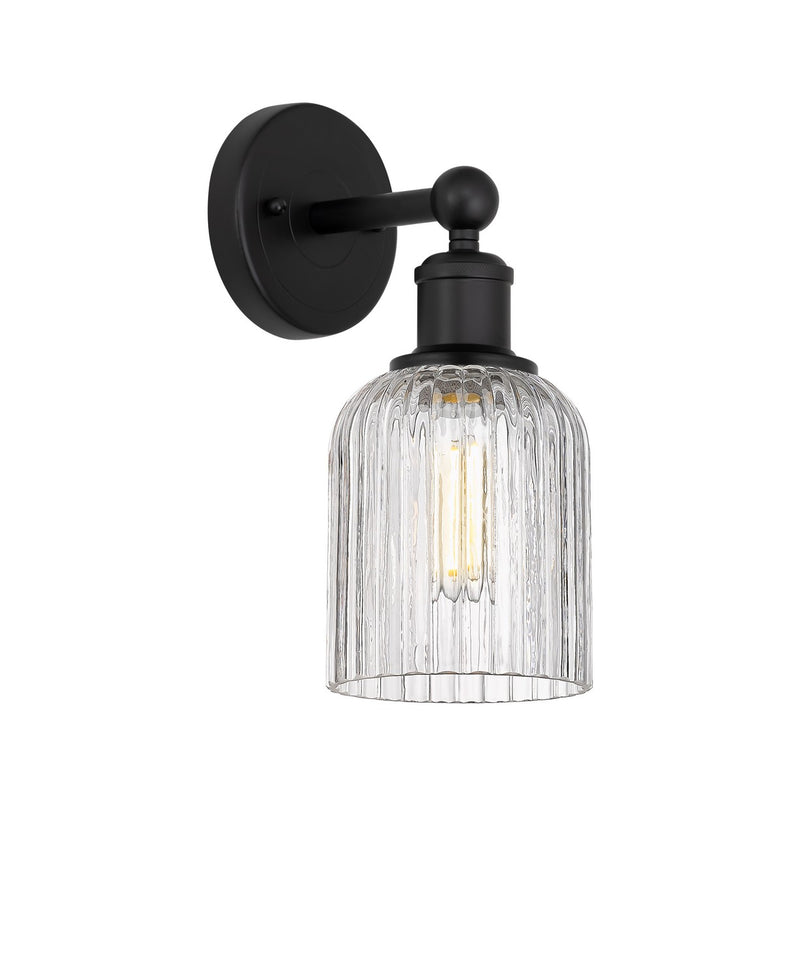 Innovations 616-1W-BK-G559-5CL One Light Wall Sconce, Matte Black