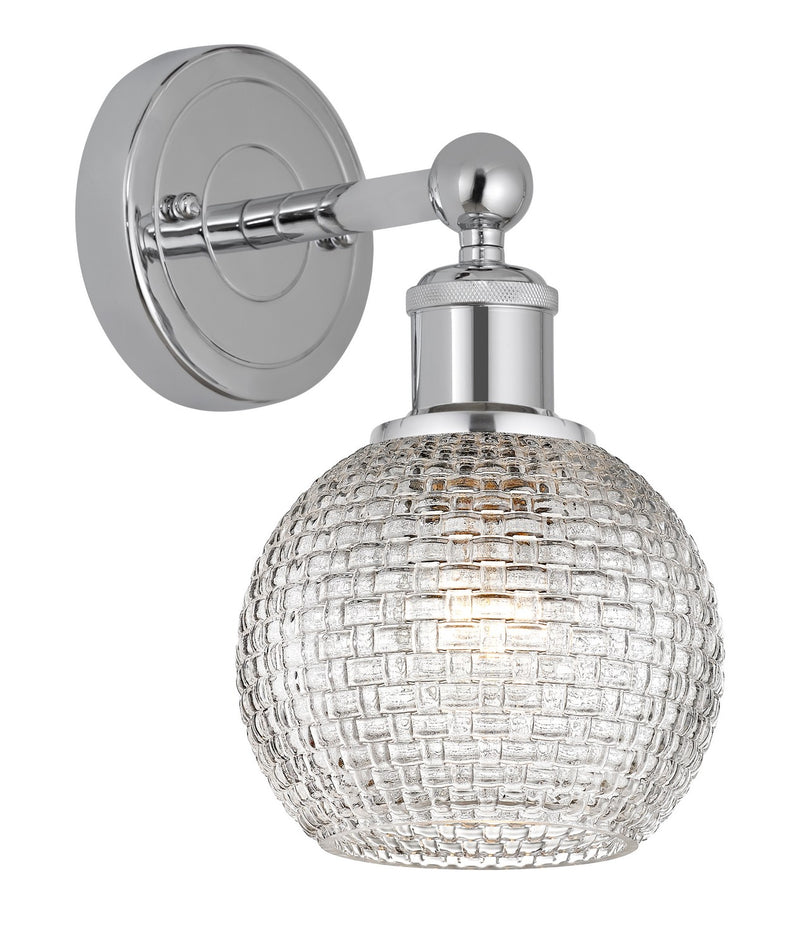 Innovations 616-1W-PC-G122C-6CL One Light Wall Sconce, Polished Chrome