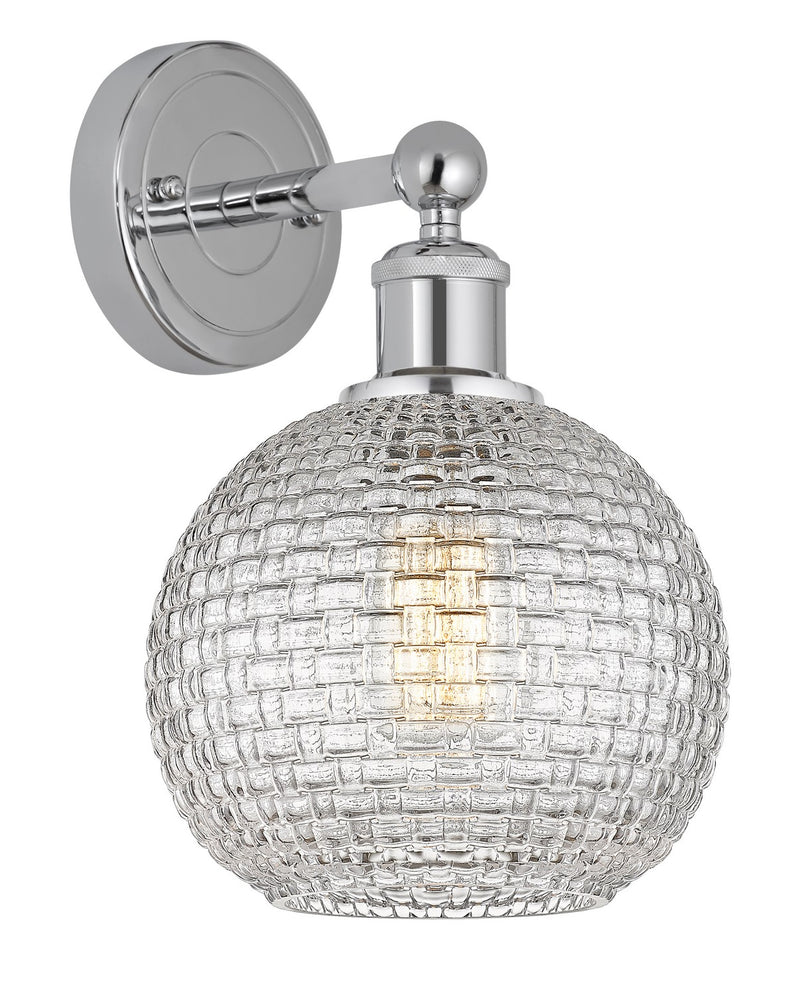 Innovations 616-1W-PC-G122C-8CL One Light Wall Sconce, Polished Chrome