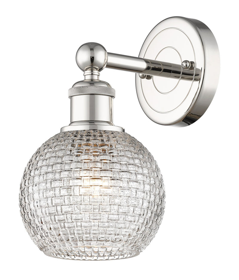 Innovations 616-1W-PN-G122C-6CL One Light Wall Sconce, Polished Nickel