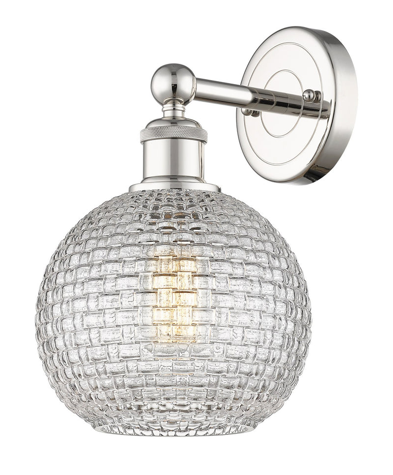 Innovations 616-1W-PN-G122C-8CL One Light Wall Sconce, Polished Nickel