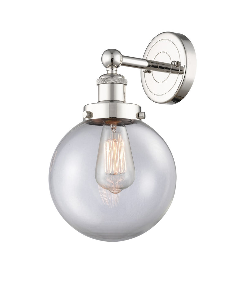 Innovations 616-1W-PN-G202-8 One Light Wall Sconce, Polished Nickel