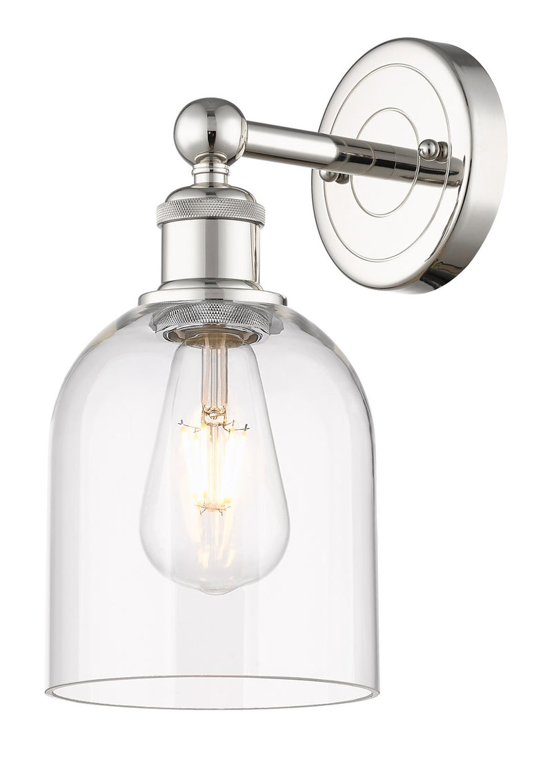 Innovations 616-1W-PN-G558-6CL One Light Wall Sconce, Polished Nickel