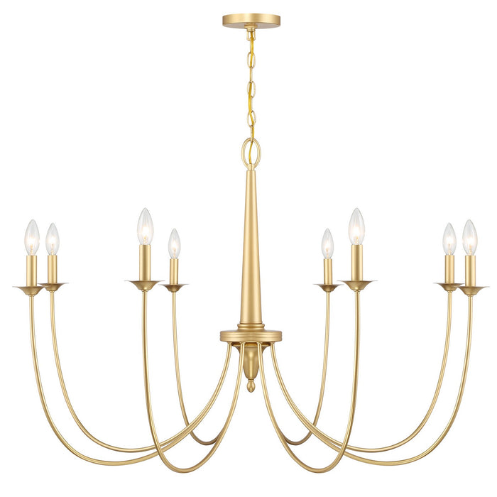 Savoy House 1-1202-8-186 Eight Light Chandelier, French Gold