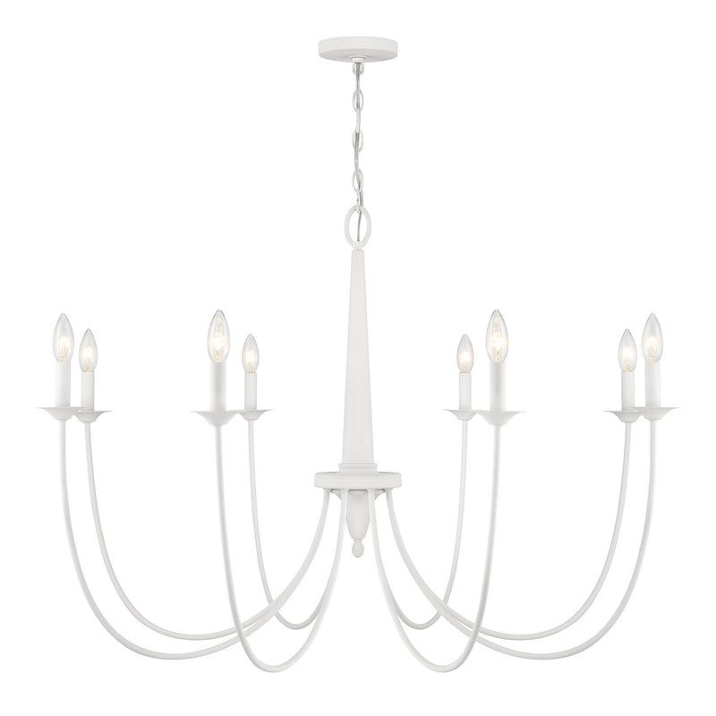 Savoy House 1-1202-8-83 Eight Light Chandelier, Bisque White