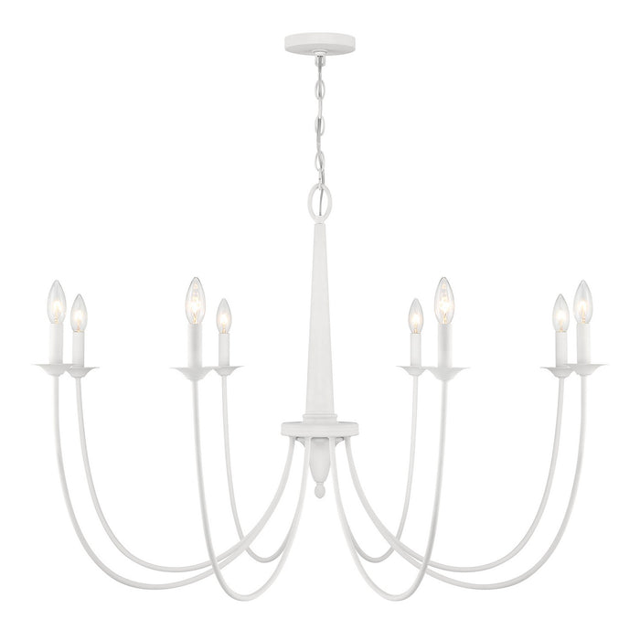 Savoy House 1-1202-8-83 Eight Light Chandelier, Bisque White