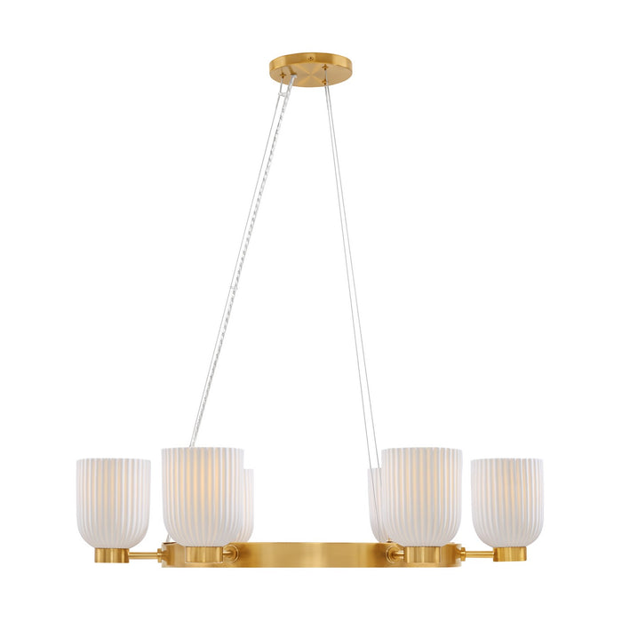 Savoy House 1-3170-6-322 Six Light Chandelier, Warm Brass