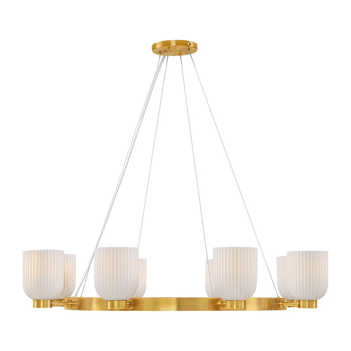 Savoy House 1-3173-8-322 Eight Light Chandelier, Warm Brass