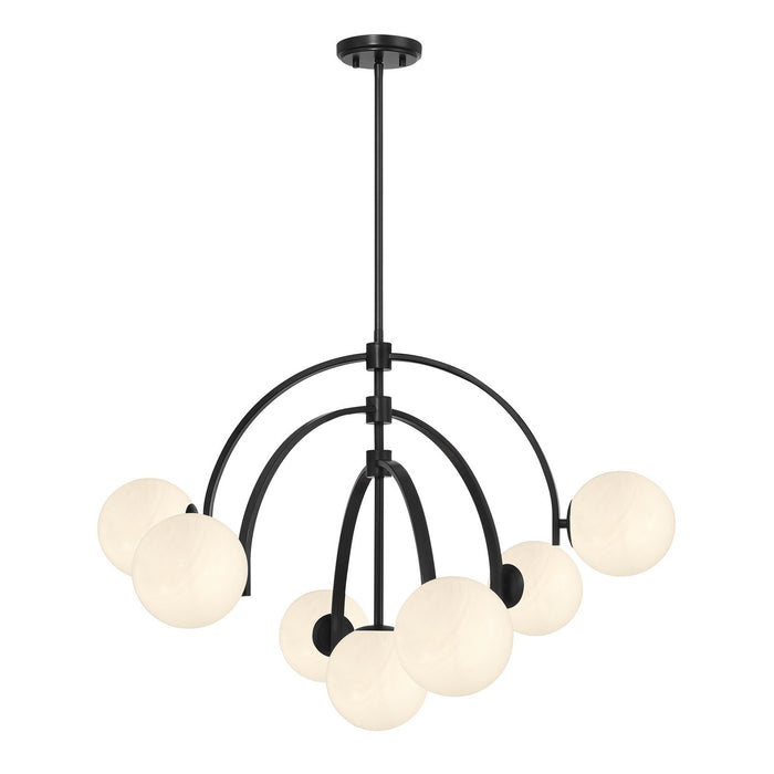 Savoy House 1-3319-7-89 Seven Light Chandelier, Matte Black