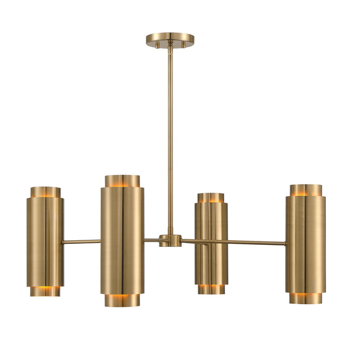 Savoy House 1-4180-8-127 Eight Light Chandelier, Noble Brass